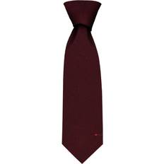 Wool Ties iLuv Plain tie pure wool plain solid maroon