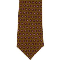 Wool Ties Michelsons of London Floral Neat Wool Tie Mustard