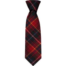 Red Ties iLuv Clan tie innes red modern tartan pure wool scottish handmade necktie