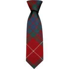 Red Ties iLuv Clan tie fraser red ancient tartan pure wool scottish handmade necktie