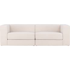 Venture Home Lumi White Sofa 238cm 3 personers