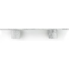 Normann Copenhagen Sten Hylde 80 cm Hvid Marmor Væghylde 80cm