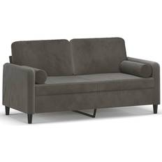 VidaXL Sofas vidaXL Sectional Couch with Pillows and Cushions Dark Gray Sofa 62.2" 3 Seater