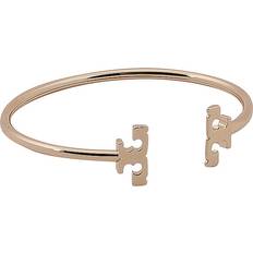 Tory Burch Eleanor Flex 18ct Yellow Gold Plated Brass Cuff - Gold
