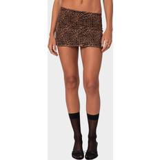 Mesh - Women Skirts Edikted Edin Leopard Print Mesh Miniskirt