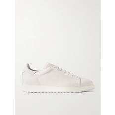 Brunello Cucinelli Full-Grain Leather Sneakers Men White