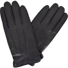 Solid Colours Gloves Fashion Mens genuine black leather gloves soft lambskin winter casual plain gloves pair