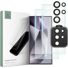 Samsung Galaxy S24 Ultra Supreme Set 2 x Skärmskydd och Kameralinsskydd Genomskinlig
