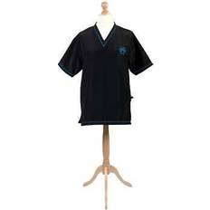 Groomers v-neck tunic professional dog workwear black/blue