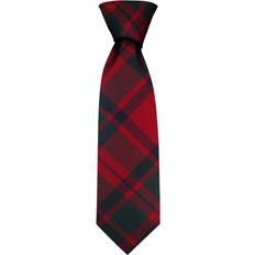 Red Ties iLuv Clan tie macintosh modern tartan pure wool scottish handmade necktie