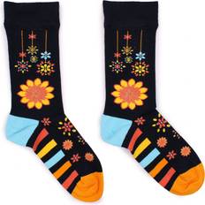 Organic Socks Hop hare bamboo socks mandala flowers