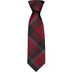 iLuv Clan tie macnaughton weathered tartan pure wool scottish handmade necktie