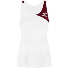 Mizuno amplify round neck sleeveless womens white tank top k2ga8710u72