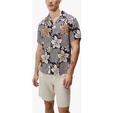 J.Lindeberg Shirts J.Lindeberg Elio Linen Island Floral Shirt, Safari