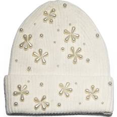 Rayon - Women Headgear Lele Sadoughi Pearly Snowflake Rib Knit Beanie