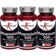 Vitamins & Supplements Lucovitaal Magnesium 400 Vitamin B6 L-Tryptophan Dietary Supplement 60 Capsules