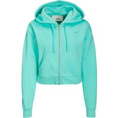 Dam - Hoodies - Turkosa Tröjor Jack & Jones JJXX Zip Hood Noos Sweat Turquoise