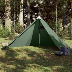 VidaXL Tents vidaXL Family Tent Tipi 7-Person Green Waterproof