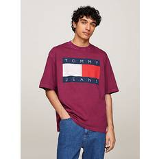 Tommy Hilfiger Purple T-shirts Tommy Hilfiger Flag Badge Oversized Fit T-Shirt