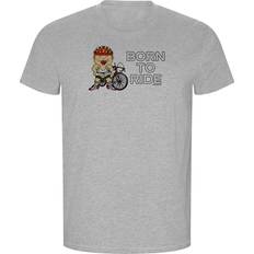 Kruskis Born To Ride Eco Short Sleeve T-shirt Grey Man