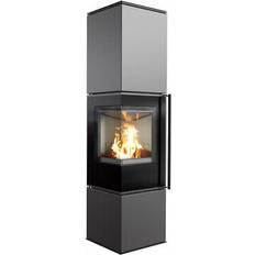 Kratki Eck-kaminofen ren/l/l links ø 150 7 kw Schwarz 354