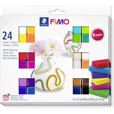 Multicolour Polymer Clay Staedtler FIMO Soft Modelling Clay Basic Colours 24 Pack