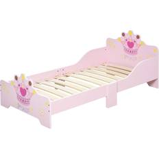 Homcom Princess Crown & Flower Single Bed 28.7x56.3"