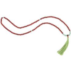 Multicoloured Necklaces Something Different LOVE AND GRATITUDE ROSEWOOD & GREEN AVENTURINE MALLAH NECKLACE Multicoloured
