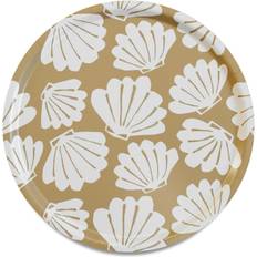 Fine Little Day Shell Ø38 cm Birch Wood Sand Serving Tray