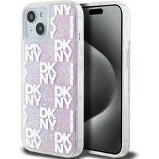 DKNY Liquid Glitter Checkered Pattern Case for iPhone 13/14/15