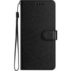 MAULUND Samsung Galaxy A15 5G A15 Læder Flip Cover m. Pung og Strop Sort