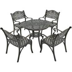 Rectangle Patio Dining Sets Mondawe 5-Pieces Back Patio Dining Set