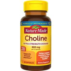 Choline Nature Made Choline Extra Strength Dosage 800mg 60 pcs