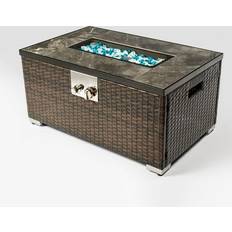 Bed Bath & Beyond Sold by: Propane Fire Pit Rattan Fire Tile