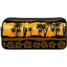 Axedenrrt452 Tropical Frangipani with Palms Sunrise Pen Pencil Organizer