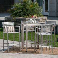 Aluminum Outdoor Bar Sets by: GDF Studio, GDF Studio Crested Outdoor Bar Set