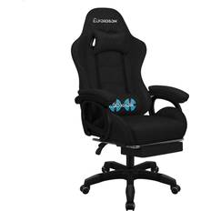 Gaming Chairs ELFORDSON Xavier Two-Point Massage Executive Gaming Office Chair Black