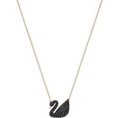 Swarovski iconic swan necklace rose gold