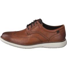 Rockport Oxford Rockport Garett Wingtip Cognac, Male, Sko, Flade sko, pæne sko, Brun