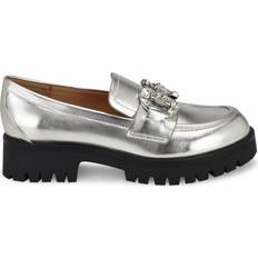 Dam - Silver Loafers Nine West Glammy Lugsole Loafers Silver