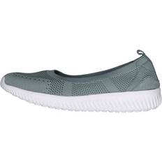 Green - Woman Ballerinas Soft Comfort Zapatos Bajos De Bailarina - Gris