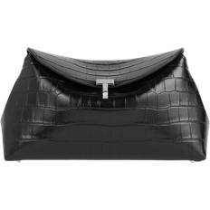T Lock Clutch - Black Croco