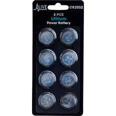 Schou Batterier & Laddbart Schou Batteri CR2032 8-Pack
