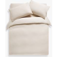 John Lewis Comfy & Relaxed Washed Cotton Bedding Duvet Cover Beige (260x220cm)