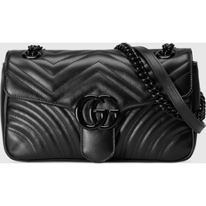 Gucci Black Bags Gucci GG Marmont Small Shoulder Bag, Black