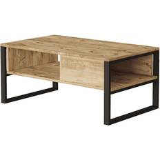 Tische [en.casa] Laukaa Oak/Black Coffee Table 60x100cm