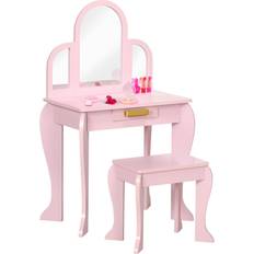 Kids Dressing Table & Stool Vanity Set 