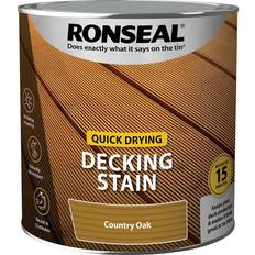 Brown Paint Ronseal Quick Drying Decking Woodstain Brown 2.5L