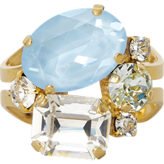 Caroline Svedbom Mini Ring - Gold/Blue/Transparent