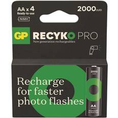 GP Batteries 2000 ReCyko Pro Photo Flash AA HR06 4-Pack